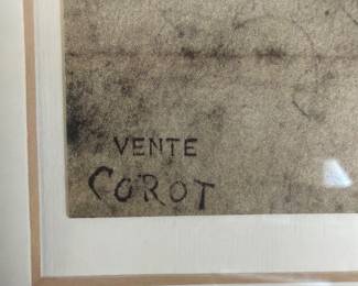 Print SIgned Vente Corot