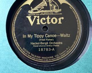 Victor 78 Record In my Tippy canoe