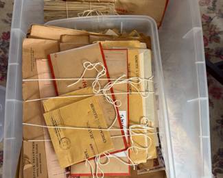 Vintage postage stamps