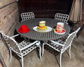 Patio table and chairs
