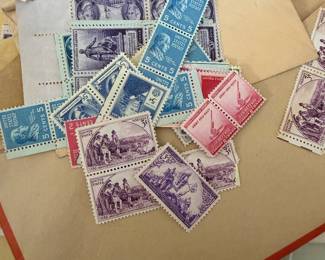 Vintage postage stamps