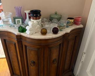 Foyer Table and contents