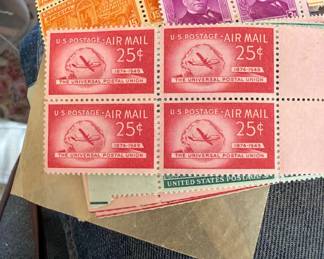 Vintage postage stamps