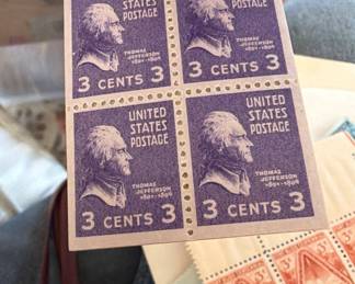 Vintage postage stamps