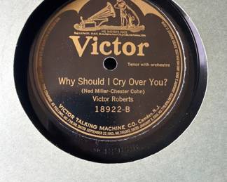 Victor 78 record Why should i cry over you