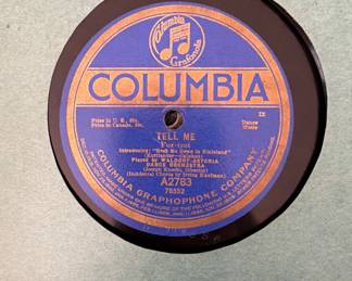 Columbia 78 Record Tell me