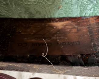 One of Three antique oak chairs by Eaton