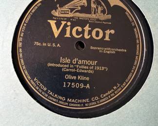 Victor 78 record Isle d'amour