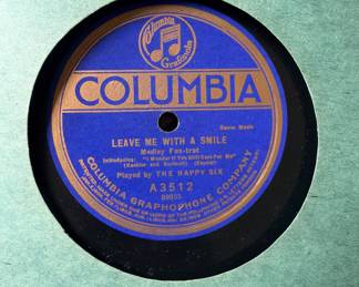 Columbia 78 Record Leave me with a smile