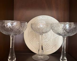 Etched Wine Glasses