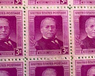 Vintage postage stamps full sheet