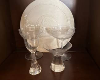 Assortment of stemware