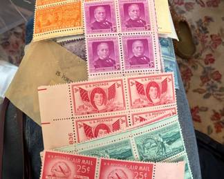Vintage postage stamps