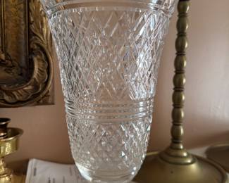 One of a Pair of Large Waterford Crystal Vases