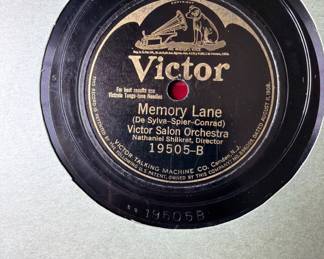 Victor 78 record Memory lane