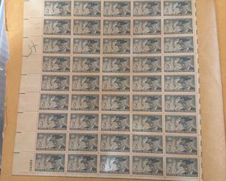 Vintage Postage Stamps full Sheet