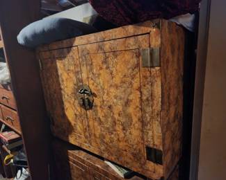 two antique Asian cabinets