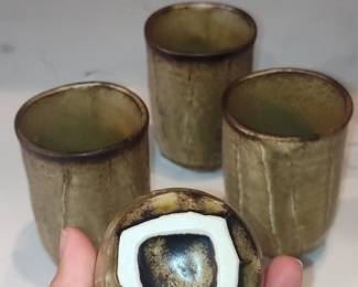 Japanese Wabi-Sabi Ceramic Tea Cups Set