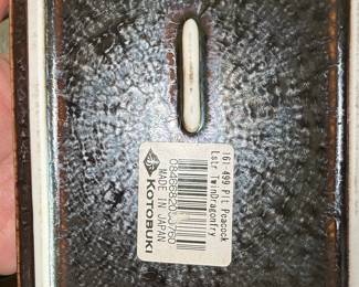 Kotobuki Stoneware Tray with Dragonflies