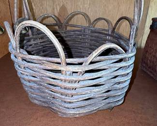 Vintage Wicker Basket with Handle