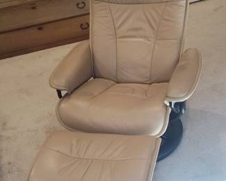 Ekornes Stressless Recliner and Ottoman