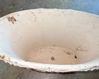 Vintage Embossed Maple Leaf Sap Bucket Planter