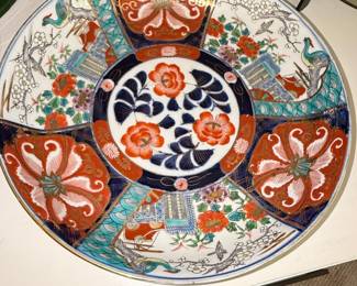 Satsuma Ware "Imari" Style Porcelain Charger with Fukuda Mark