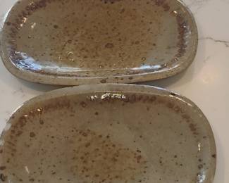 Stoneware Serving Platters (Set of 2)