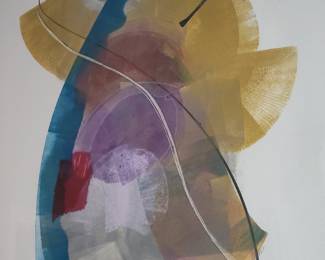 Abstract Watercolor and Ink Artwork by Sylvia Montesinos