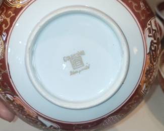 Goldimari Hand Painted Porcelain Imari Style Tea Cup and Saucer Set