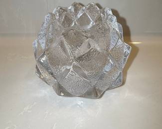 Orrefors Nimbus "Kotten" Crystal Candle Holder