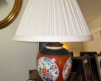 Vintage Imari Porcelain Table Lamp