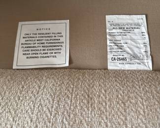 Sectional Sofa with Upholstered Armchairs and Glass Top Coffee Table