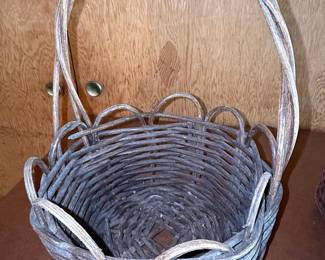Vintage Wicker Basket with Handle