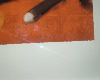 Sylvain Goulet "Orange Abstract" Print