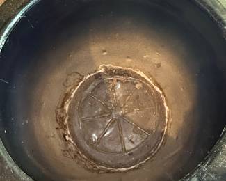 Large Black Ceramic Planter Pot