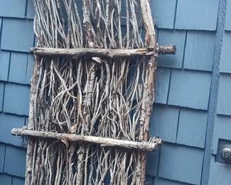 Rustic Twig and Branch Wall Screen/Trellis