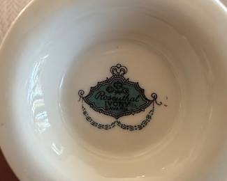 Rosenthal Ivory Bavaria "Victorian Rose" Tea Cup and Saucer Set