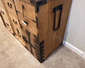 Japanese Isho Tansu Clothing Chest