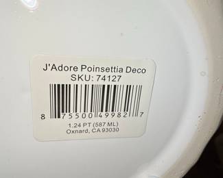 J'Adore Poinsettia Deco Planter