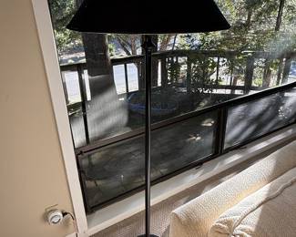 Black Fabric Empire Empire Lamp