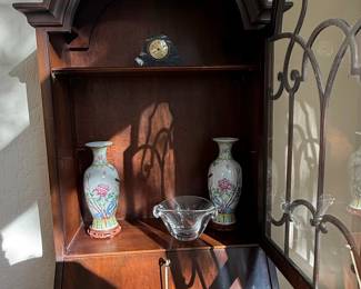 Antique Chippendale Style Mahogany Secretary Desk