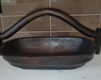 Wooden Trough with Handle
