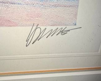 Tropical Beach Scene Limited Edition Print by "Dunn"