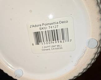 J'Adore Poinsettia Deco "Golf Ball" Planters