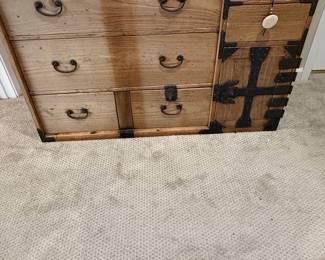 Japanese Isho Tansu Clothing Chest