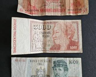 5x Notes from Various Countries