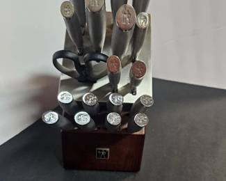 Henkels Knife Sharpening Butchers Block