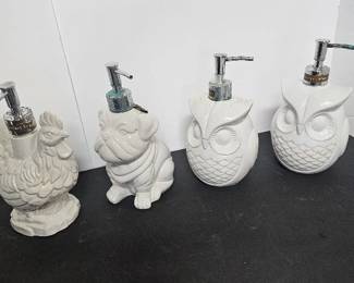 4x Various Lotion Soap Dispenser