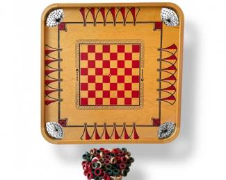 109 VintageCarrom106WoodenGameBoard